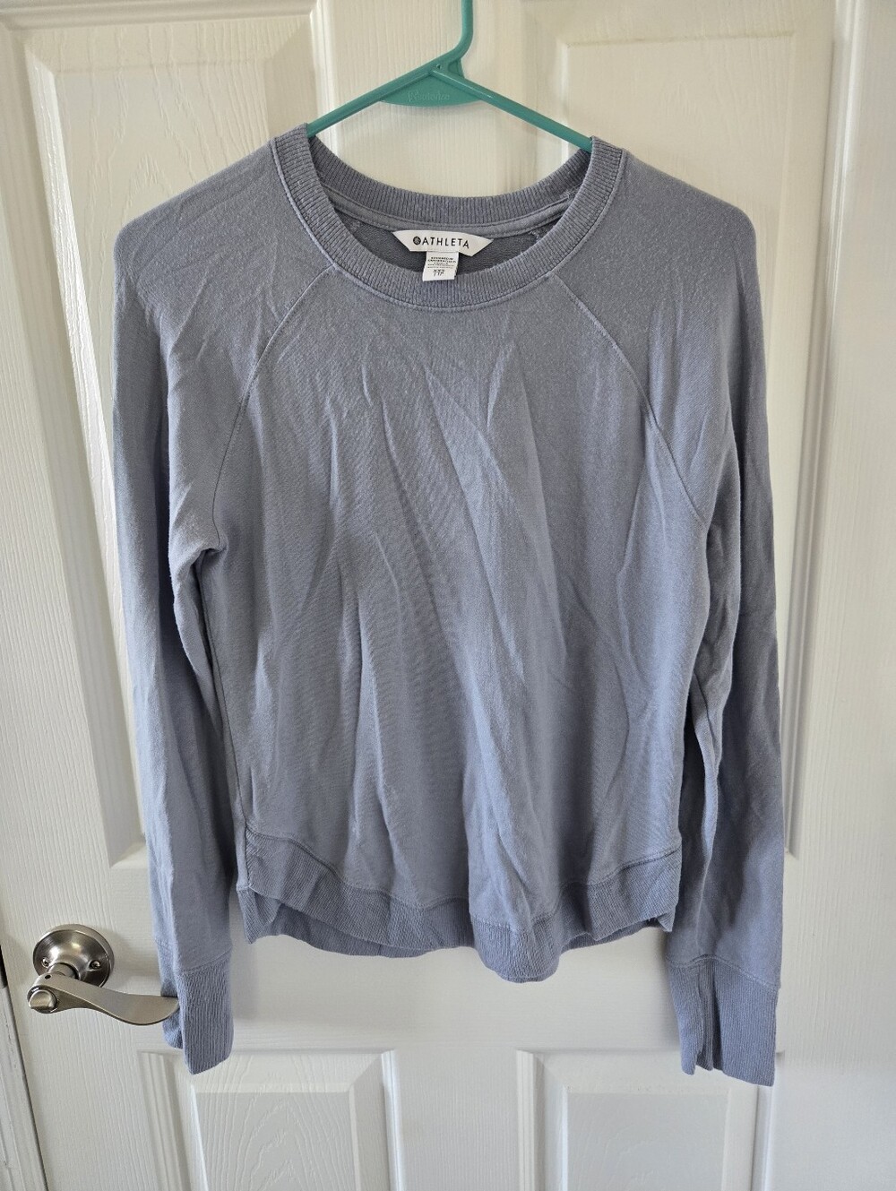 Athleta Soft Cozy Heather Gray LS Shirt Sz XXS